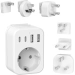 Adaptateur prise france vers usa / uk / japan / aus / afrique du sudadaptateur voyage universel international ...