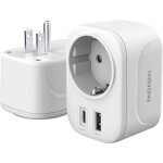Adaptateur prise france vers usa avec usbpour canada amricaine mexique thailande dominicainetype b