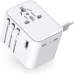 Adaptateur prise universelle adaptateur voyage avec 2 ports usb a et 2 ports type c?france vers usa canada ...