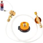 Adaptateur de recharge propane pour cuisini�re de camping en plein air cylindre plat gpl coupleur de ...