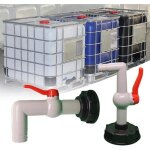 Adaptateur de r�servoir ibc 90� - - sortie robinet 16mm - connecteur baril tonneau - pour collecteur ...