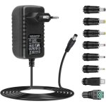 Adaptateur secteur 9v 2a ac220v 230v pilote dalimentation avec adaptateur 8 prises dc9v 2000ma 1500ma ...