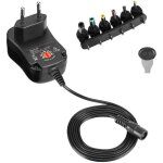 Adaptateur secteur chargeur universel 12w 30w 8. 4v 3v 4. 5v 5v 6v 7. 5v 9v 12v 1000ma 1a 2000ma 2a remplaceme ...