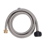 Adaptateur de tuyau � gaz - shipenophy - 5 pieds - compatible grilles q - raccords laiton - acier inoxydable ...