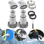 Adaptateur de tuyau de piscine adaptateur pour pompe intex raccord pour tuyau - piscine de 32 et 38 mm ...