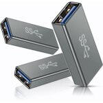 Adaptateur usb femelle vers femelle 3 - packprolongateur coupleur usb 3. 0 rallonge adapter female to ...