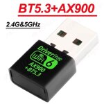 Adaptateur usb wifi 6 & bluetooth 5. 3900 mbps double bande 24 / 5 ghz r�cepteur externe r�seau sans ...
