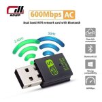 Adaptateur usb wifi 600mbps dual band 2. 4 / 5ghz adaptateur wifi usb pour pc de bureau pour pc / laptop ...