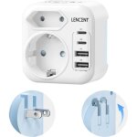 Adaptateur de voyage japon adaptateur prise type a avec usb - c prise pliable pour �tats - unis usa canada ...