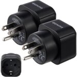Adaptateur de voyage - lot 2x adaptateur prise europ�enne vers americaine us - adaptateur prise france ...