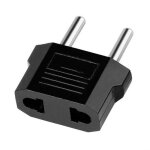 Adaptateur voyage prise secteur chine usa japon vers europe (eu) franc (fr) noir - juanio - Adaptateur voyage prise secteur chine usa japon vers europe (eu) franc (fr) noir - juanio -