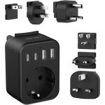 Adaptateur voyage universel international avec 2 usb et 2 type ctype b / g / c / a / i / m prise vers ...