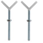 Adaptateur y pour barri�re de s�curit� - hauck - y - spindel - rampes rondes - blanc silver