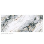 Adhsif mural pour crdence imitation marbre gris sticker autocollant revtement fond de hotte cuisine ...