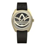 Montre homme - adidas - aofh22512 - dore - cuir - tanchit 5 atm