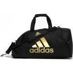 Adidas sac de sport dentraînement 2 en 1 noir / or 59 litres Adidas sac de sport dentraînement 2 en 1 noir / or 59 litres