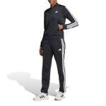Adidas survêtement essentials 3 - stripes noir - jd5434 Adidas survêtement essentials 3 - stripes noir - jd5434