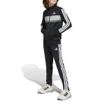 Adidas survtement essentials tiberio 3 - stripes tricot noir - jy0509