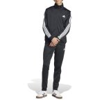 Adidas survêtement sportswear basic 3 - stripes tricot noir - ji8858 Adidas survêtement sportswear basic 3 - stripes tricot noir - ji8858