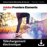 Logiciel de montage vido - adobe - premiere elements 2025 - licence 3 ans - windows et macos - ia intgre ...