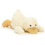 Adorable peluche canard blanc - cadeau doux et clin pour enfants