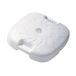 Pied parasol adriatic adc45e en plastique carr - blanc - 44x44x12cm