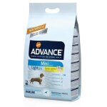 Croquettes pour chien - advance - mini light - 3kg - hypocalorique - riche en fibres - petit animal Croquettes pour chien - advance - mini light - 3kg - hypocalorique - riche en fibres - petit animal