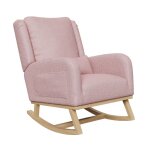 Fauteuil � bascule rocking chair avec rangement de poche chaise � bascule avec pieds en bois massif style ...