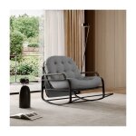 Adwolt fauteuil à bascule rotin rocking chair avec dossier réglable et repose - pieds pliable poche latérale ... Adwolt fauteuil à bascule rotin rocking chair avec dossier réglable et repose - pieds pliable poche latérale ...