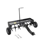 A�rateur de gazon remorqu� - vevor - 1016 mm - a�rateur pelouse remorquable avec attelage universel - ...