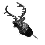 A�rateur verseur bec verseurs de bouteille pour alcool acier inoxydable cerf t�te de cerf verseur de ...
