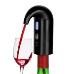 A�rateur de vin �lectrique verseurcarafe � vin portable � commande tactile et pompe distributeur de vin?noir? ...