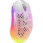 Aerox 3 wireless ghost - souris gaming rgb trou�e - design �tanche ultra - l�ger - capteur optique 18k ...