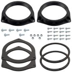 Aerzetix - kit de 2 adaptateurs de haut - parleurs �165 mm compatible avec toyota avensis t27 (porti�re ...