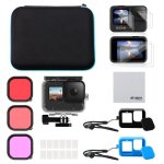 Afaith kit daccessoires pour gopro hero 9 / 10 / 11 black tui de transport + botier tanche + tui ...