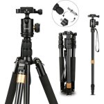 Afaith trpied voyage lger en aluminium paramtrage monopode de 360 degrs pour appareil photo canon ...