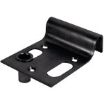 Afbat - butoir de portail rglable  visser gche noir