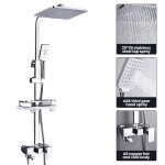 Affichage num�rique colonne de douche thermostatique 85 - 125cm barre de douche hauteur r�glable colonne ...