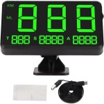 Affichage tête haute hud de voiture universel - 4. 5 pouces usb compteur de vitesse numérique compteur ... Affichage tête haute hud de voiture universel - 4. 5 pouces usb compteur de vitesse numérique compteur ...