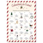 Affiche calendrier de lavent nol cadre non fourni - fabrication franaise - 24 activits - papier brillant ...