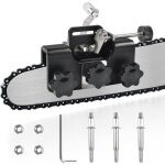 Affteuse de chane de trononneuseavec 3 ttes de meulage manivelle portative