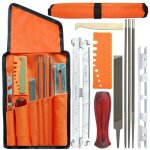 Affuteuse de trononneuse professionnel 10 pices kit d?afftage de chane avec lime ronde 4. 0 - 4. ...