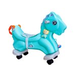 Aga4kids cheval � bascule en plastique 2 en 1 ds3802 bleu