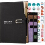 Agenda 2025 - 2026 - a5 - de juillet 2025  juin 2026 - agenda avec autocollants - papier pais de qualit ...