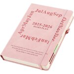 Agenda 2025 - 2026 - format a5 - semestriel 2025 / 26 - agenda journalier et mensuel de juillet 2025 ...