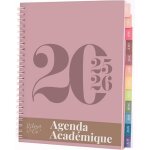 Agenda 2025 2026 agenda scolaire & professionnel planificateur journalier hebdo & mensuel spirale carnet ...