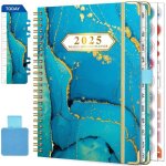 Agenda 2025 semainier spirale de janvier  dcembre 2025 (12 mois) a5 agenda scolaire avec boucle de ...