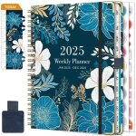 Agenda 2025 semainier spirale de janvier  dcembre 2025 (12 mois) a5 agenda scolaire avec boucle de ...
