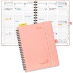 Agenda 2026 semainier 22 x 165 cm - couverture souple en pu cuir spirale vertical planner djan 2026 à ... Agenda 2026 semainier 22 x 165 cm - couverture souple en pu cuir spirale vertical planner djan 2026 à ...