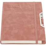 Agenda acad�mique 2026couverture rigidejournalier par pagemensuel avec ongletspoche int�rieurestylo inclus ...